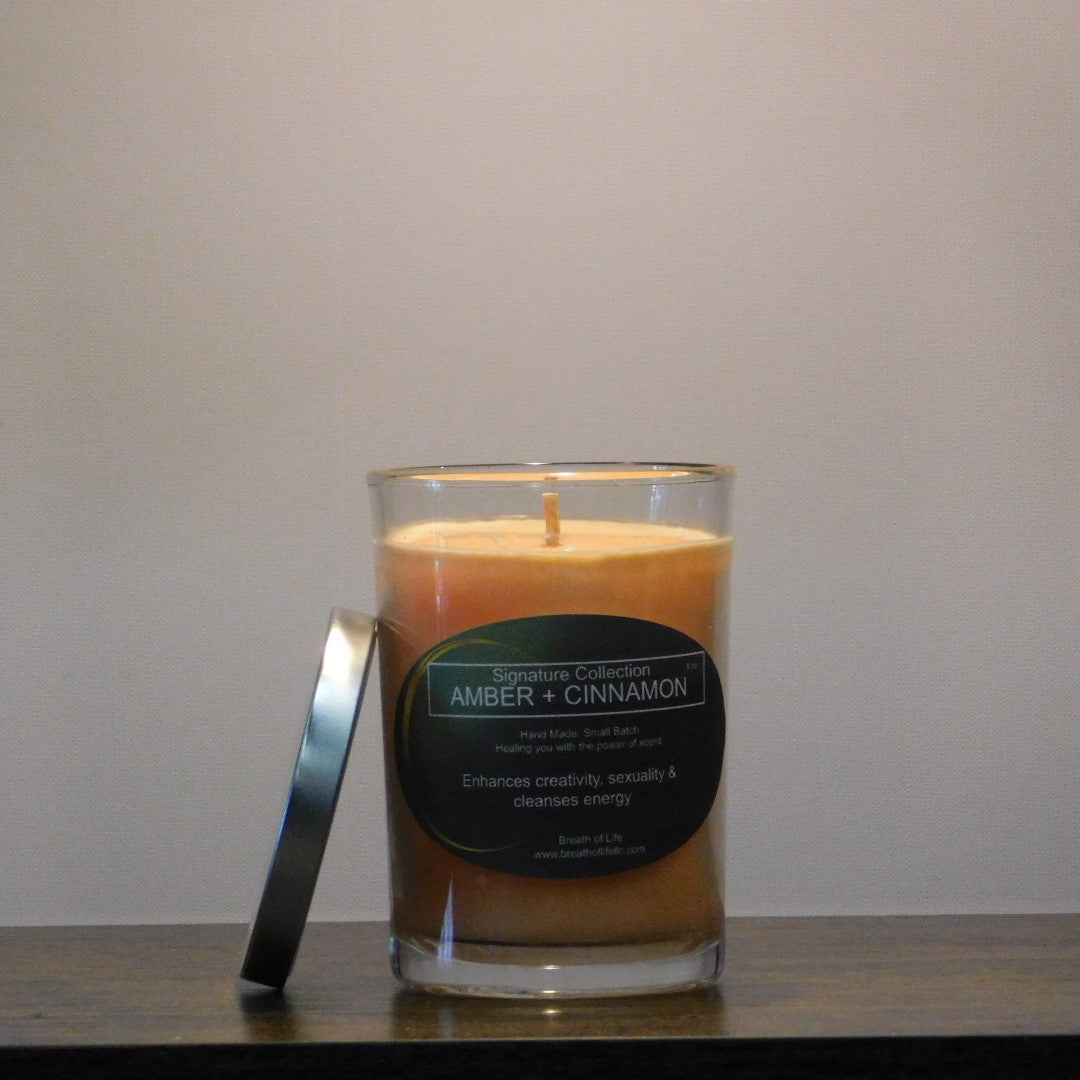 Soy Wax Candles Amber + Cinnamon